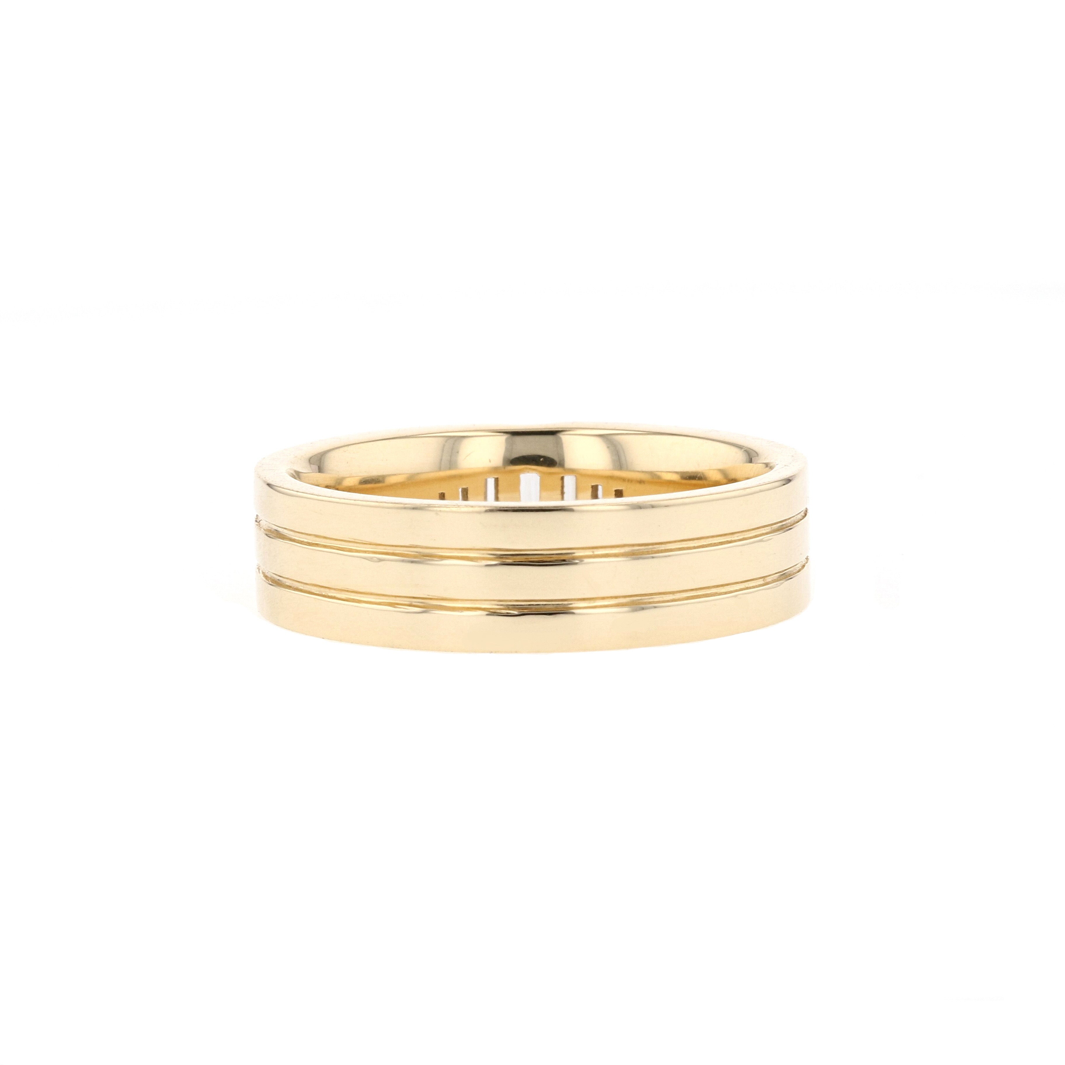 Stone Setting Classic High-Polish Finish Men's Band 3 Stone Setting Classic High-Polish Finish Men's Band 3