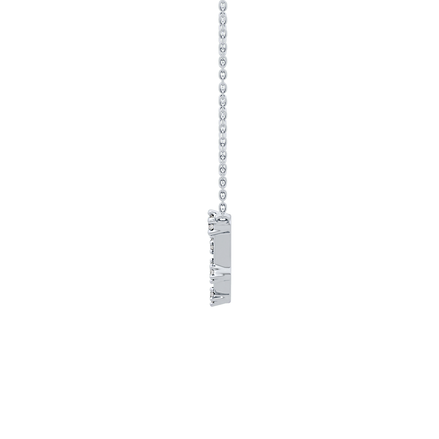 0.13 TCW Round Lab Grown Diamond Capricorn Zodiac Constellation Necklace
