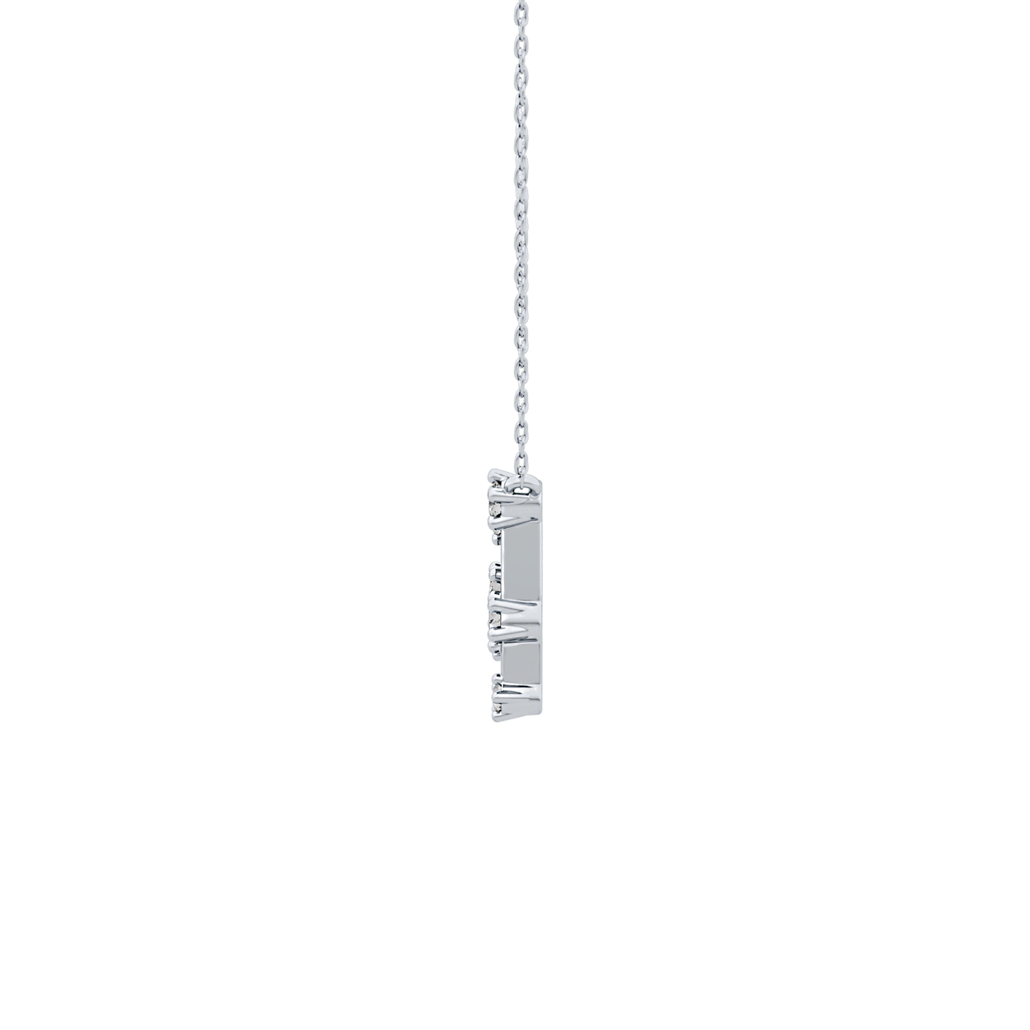0.18 TCW Round Lab Grown Diamond Gemini Zodiac Constellation Necklace