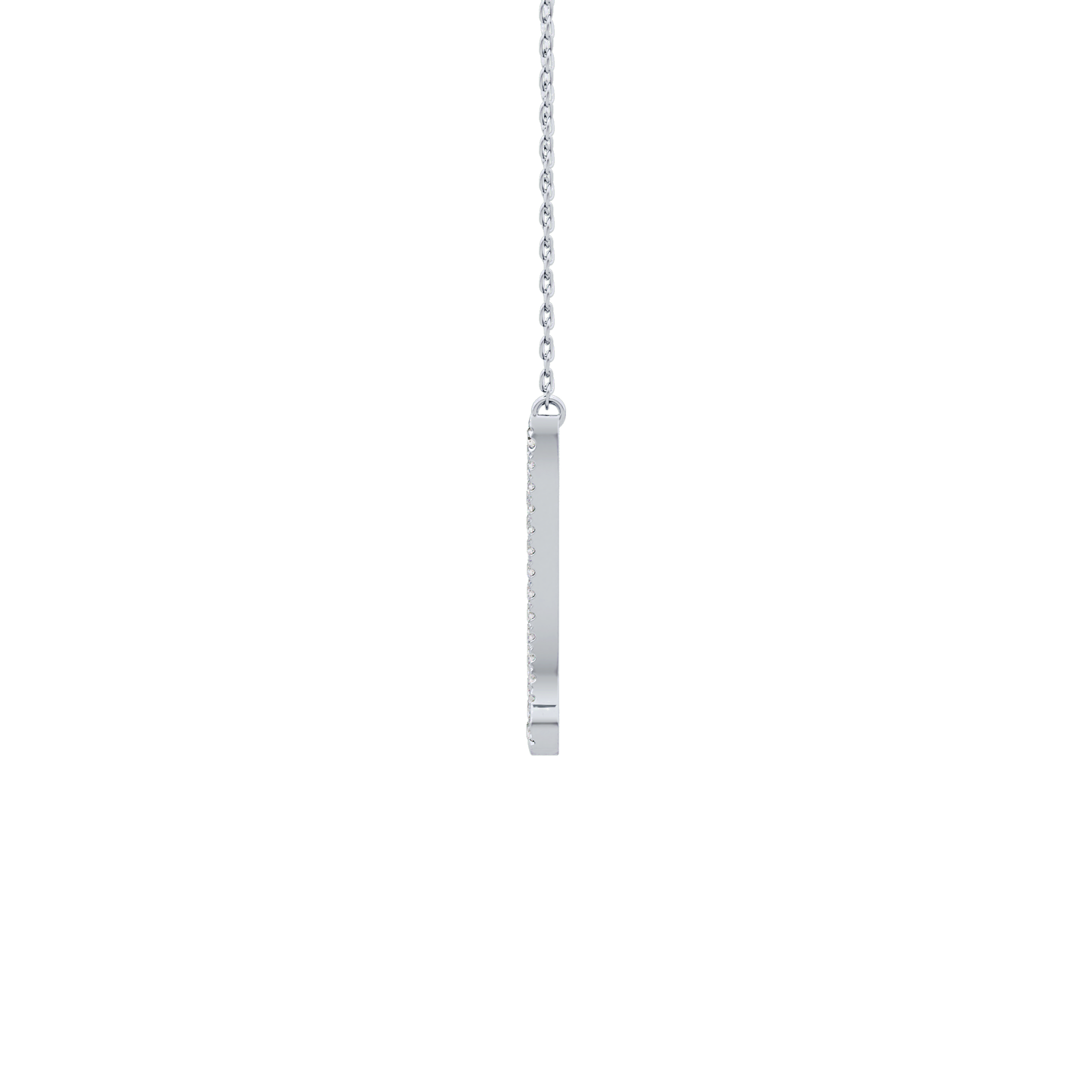 1.5 TCW Emerald Lab Grown Diamond Bezel Necklace