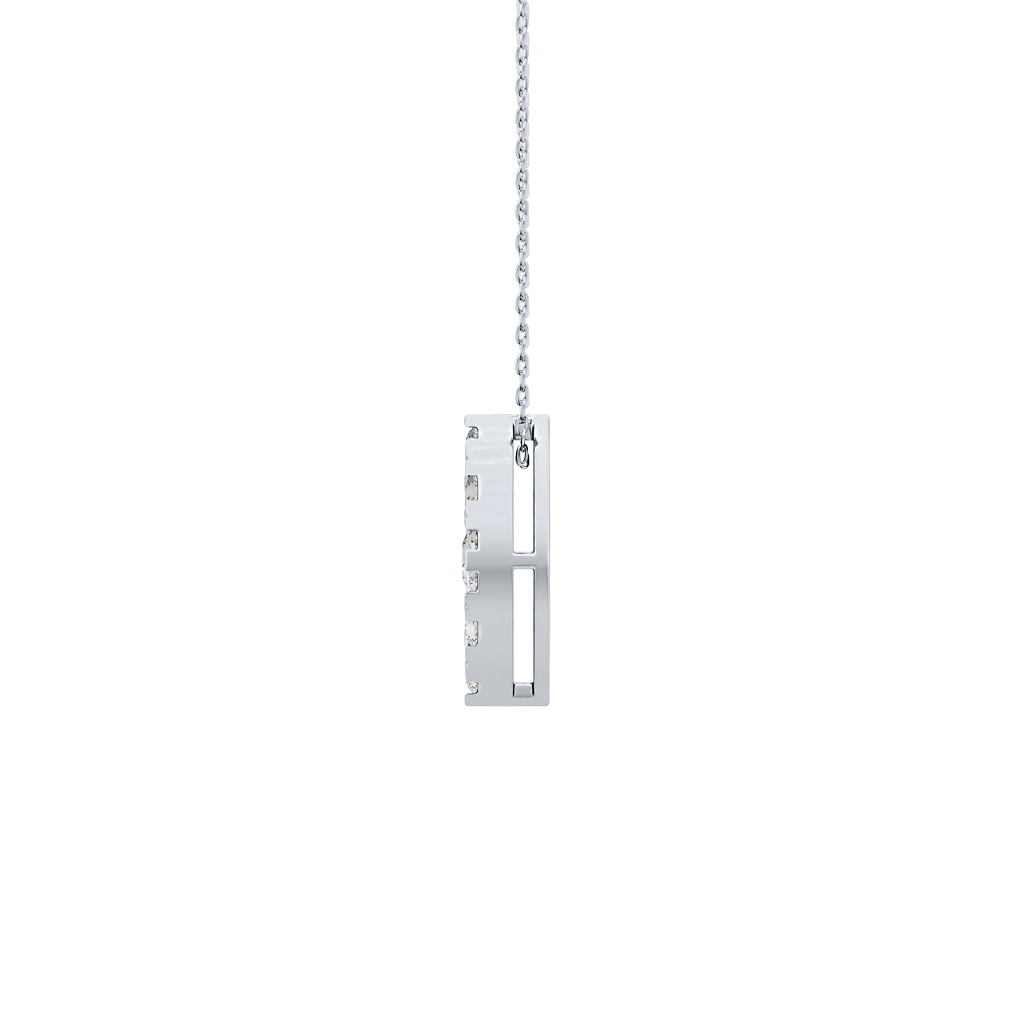 0.7 TCW Round Lab Grown Diamond Multi Stone Marquise Pendant Necklace