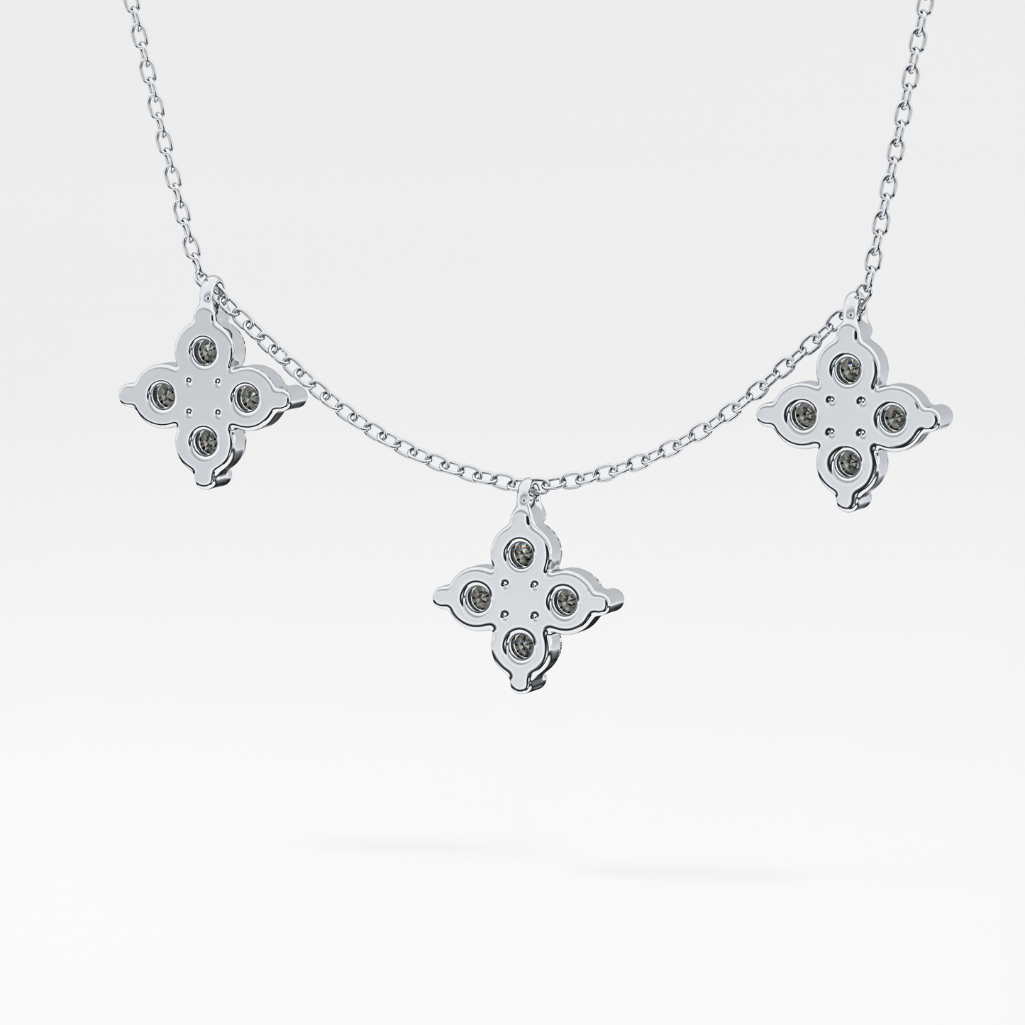 1.5 TCW Emerald Lab Grown Diamond Bezel Necklace
