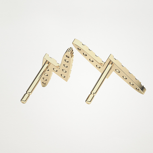 0.56 TCW Round Lab Grown Diamond Stud Earrings