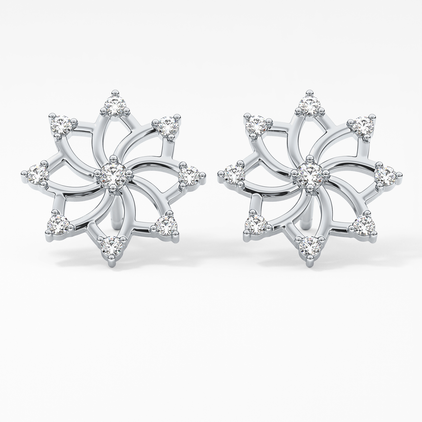 0.4 TCW Round Lab Grown Diamond Stud Earrings