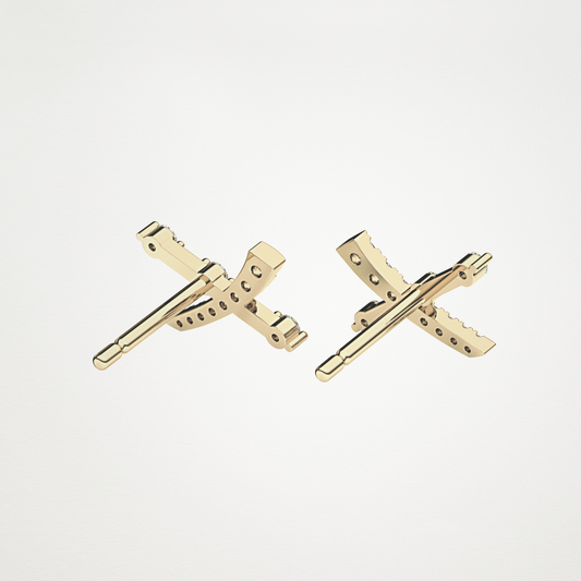 0.08 TCW Round Lab Grown Diamond Stud Earrings