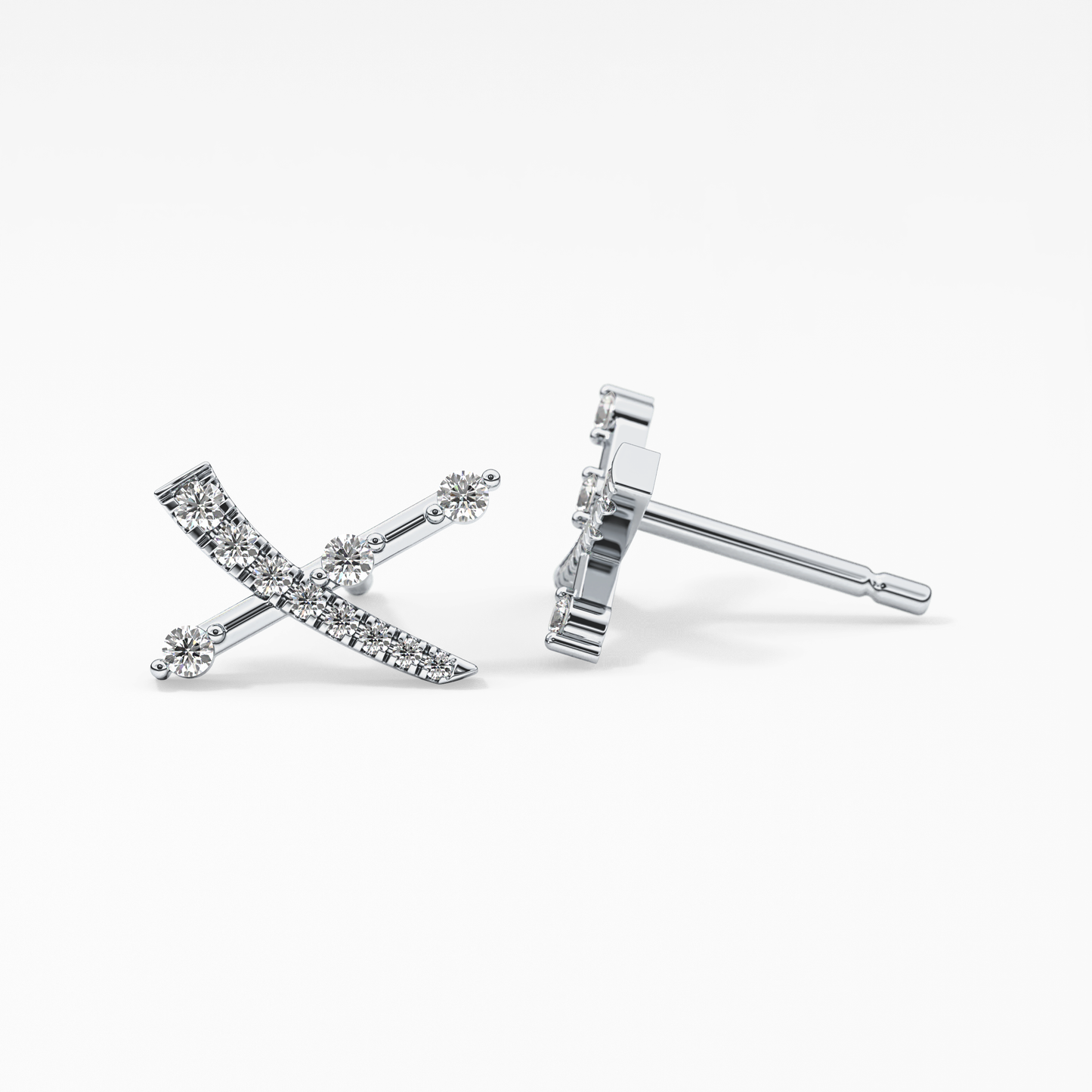 0.4 TCW Round Lab Grown Diamond Stud Earrings