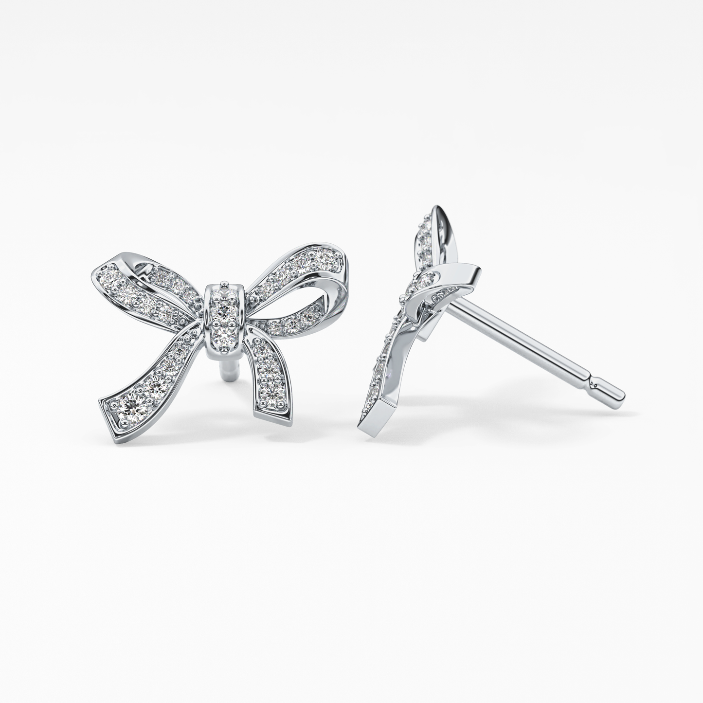 0.4 TCW Round Lab Grown Diamond Stud Earrings