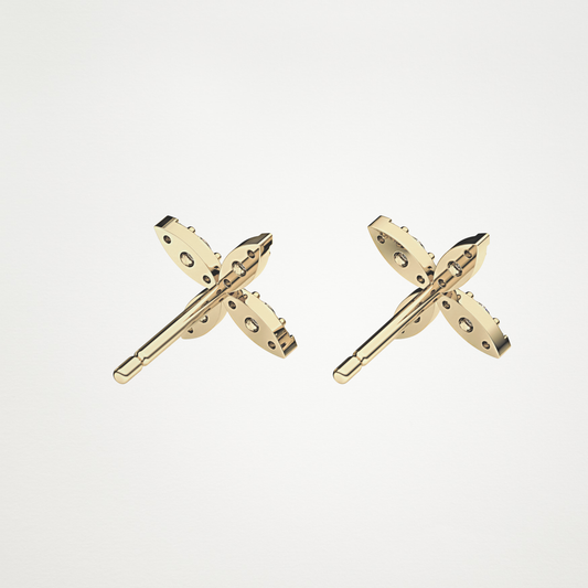 0.13 TCW Round Lab Grown Diamond Stud Earrings
