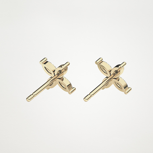 0.21 TCW Marquise Lab Grown Diamond Stud Earrings