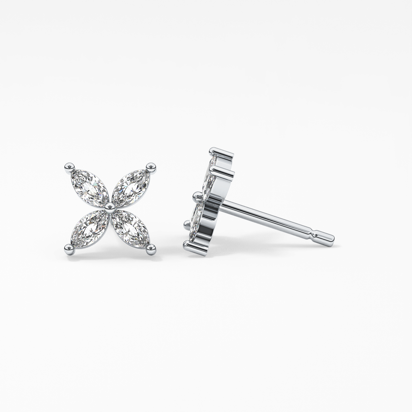 0.4 TCW Round Lab Grown Diamond Stud Earrings