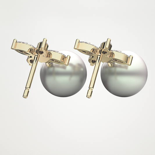 0.37 TCW Marquise & Round Lab Grown Diamond drop Earrings