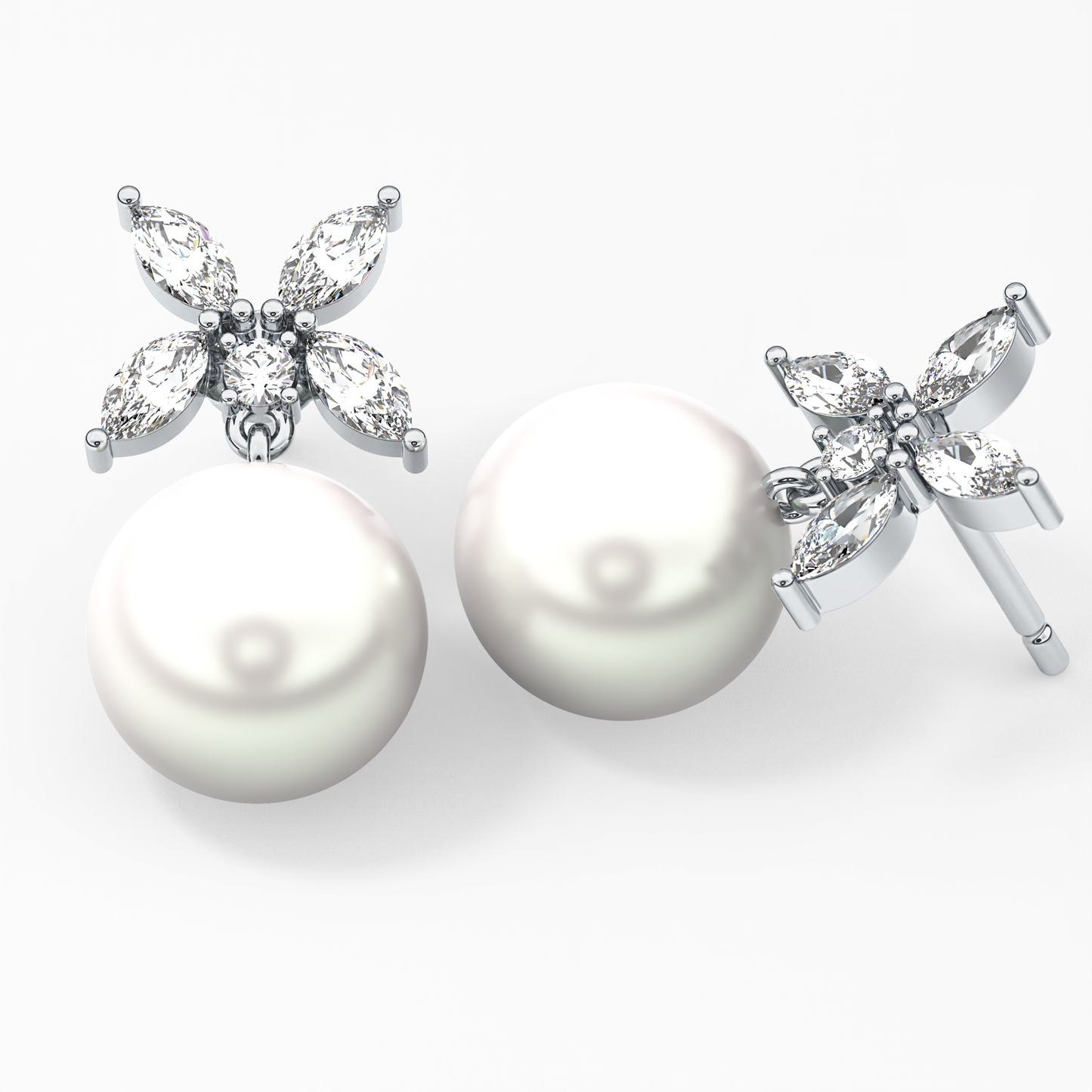 0.4 TCW Round Lab Grown Diamond Stud Earrings