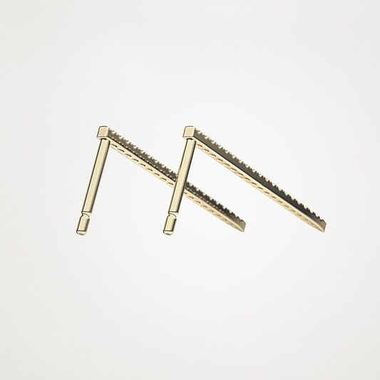 0.07 TCW Round Lab Grown Diamond Drop Earrings