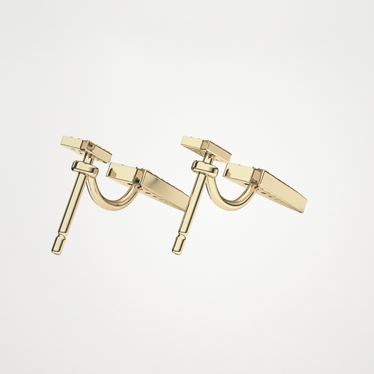 0.06 TCW Round Lab Grown Diamond Stud Earrings