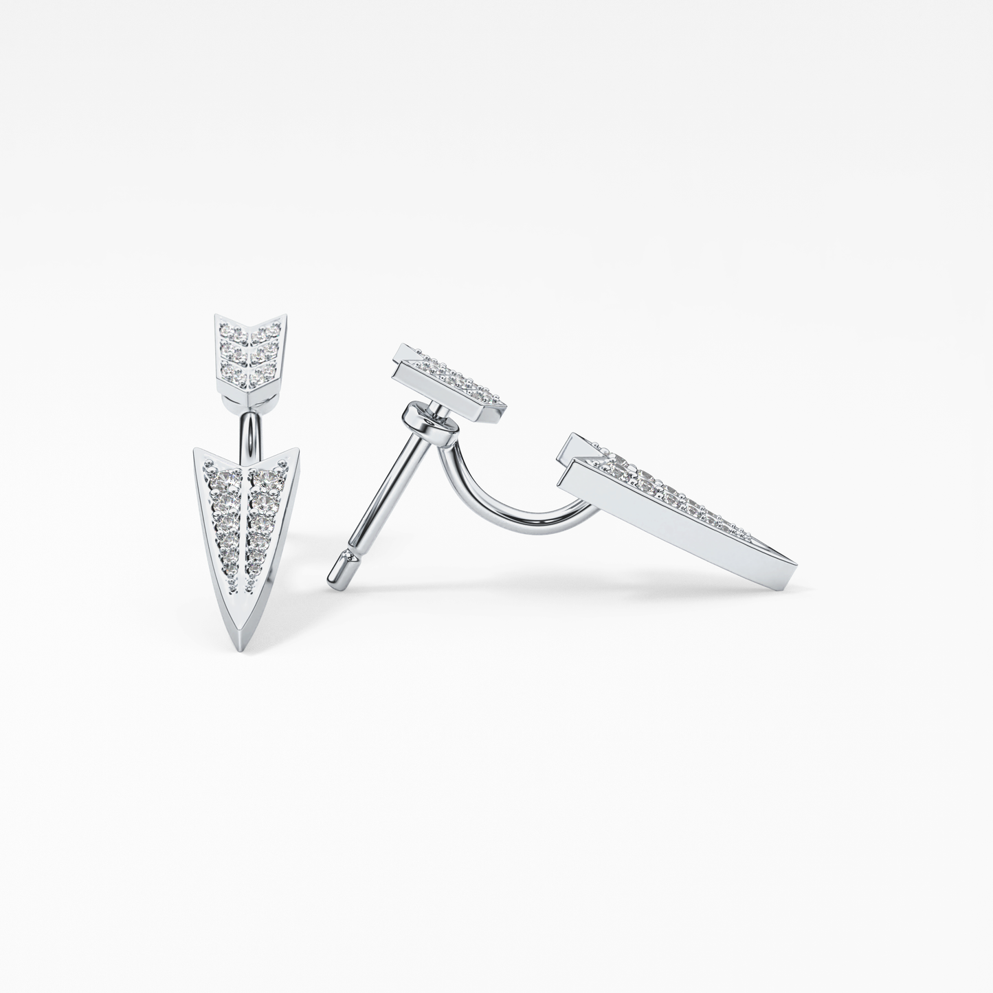 0.4 TCW Round Lab Grown Diamond Stud Earrings