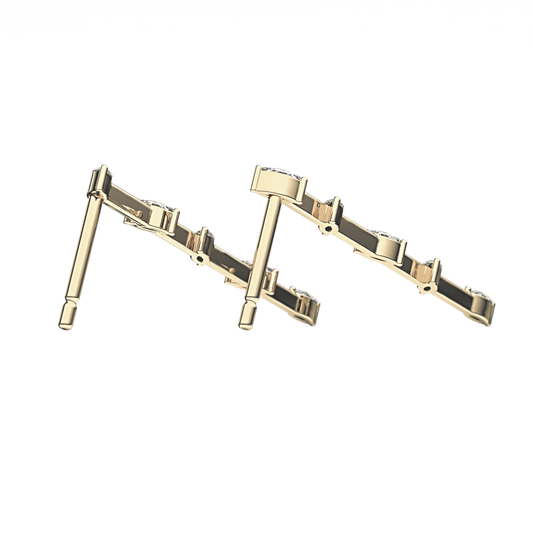 0.4 TCW Round Lab Grown Diamond Stud Earrings