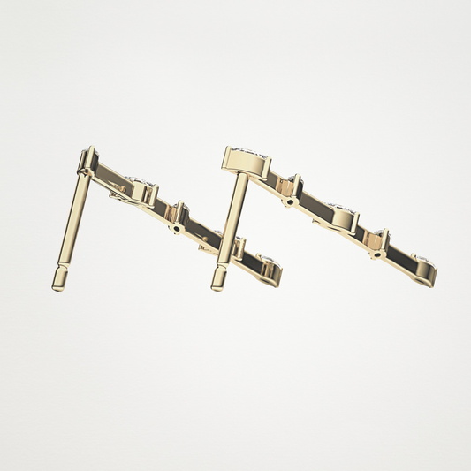 0.10 TCW Marquise Lab Grown Diamond Drop Earrings