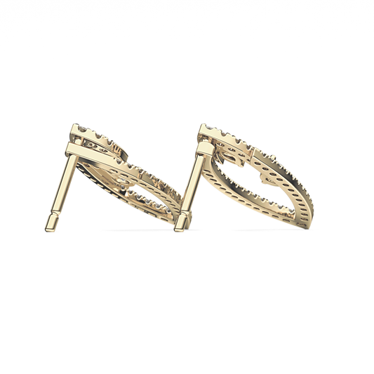 0.4 TCW Round Lab Grown Diamond Stud Earrings