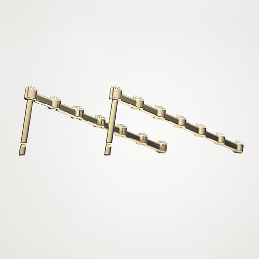0.21 TCW Round Lab Grown Diamond Drop Earrings