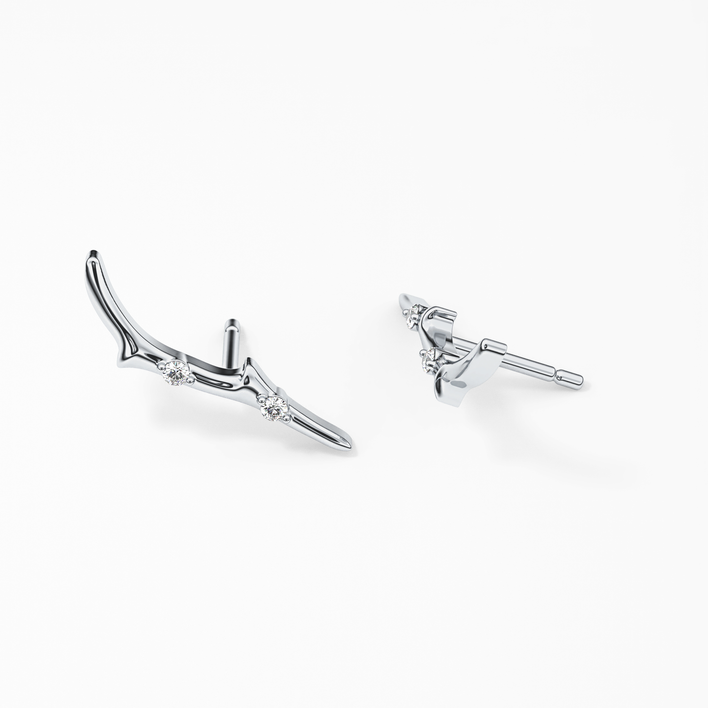 0.4 TCW Round Lab Grown Diamond Stud Earrings