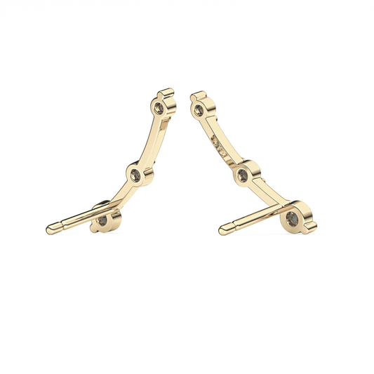 0.4 TCW Round Lab Grown Diamond Stud Earrings