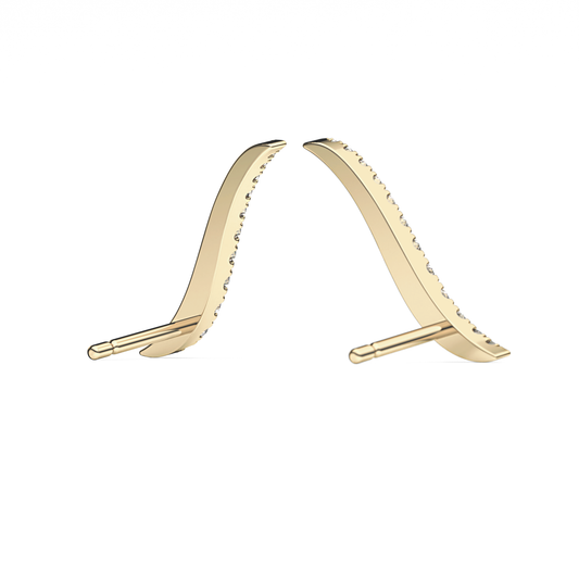 0.4 TCW Round Lab Grown Diamond Stud Earrings