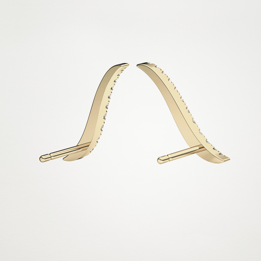 0.14 TCW Round Lab Grown Diamond Drop Earrings