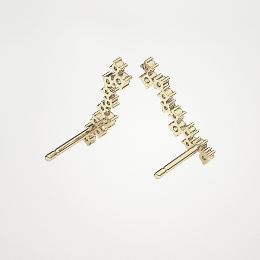 0.18 TCW Round Lab Grown Diamond Drop Earrings