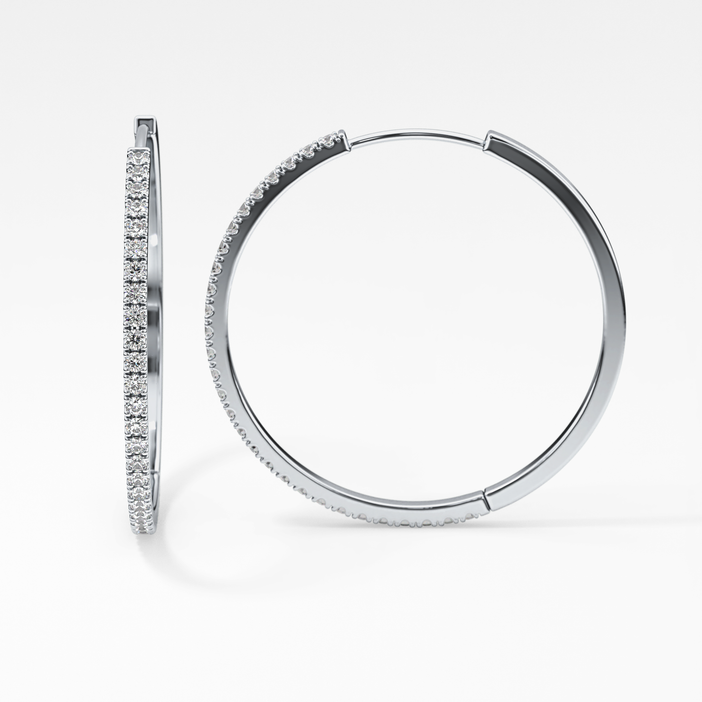 0.4 TCW Round Lab Grown Diamond Stud Earrings