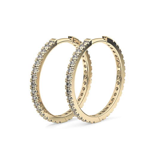 0.4 TCW Round Lab Grown Diamond Stud Earrings