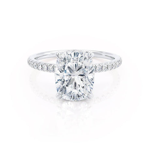 2.30 CT Elongated Cushion Shaped Moissanite Hidden Halo Engagement Ring 1 2.30 CT Elongated Cushion Shaped Moissanite Hidden Halo Engagement Ring 1