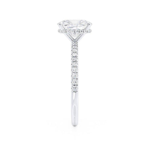 2.30 CT Elongated Cushion Shaped Moissanite Hidden Halo Engagement Ring 2 2.30 CT Elongated Cushion Shaped Moissanite Hidden Halo Engagement Ring 2