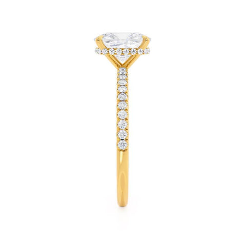 2.30 CT Elongated Cushion Shaped Moissanite Hidden Halo Style Engagement Ring 2 2.30 CT Elongated Cushion Shaped Moissanite Hidden Halo Style Engagement Ring 2
