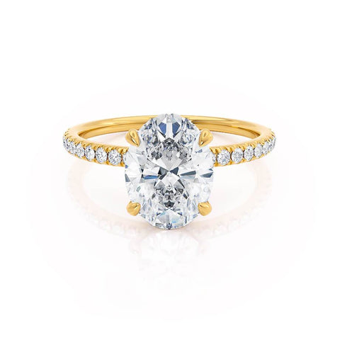 1.50 CT Oval Shaped Moissanite Hidden Halo Style Engagement Ring 1 1.50 CT Oval Shaped Moissanite Hidden Halo Style Engagement Ring 1