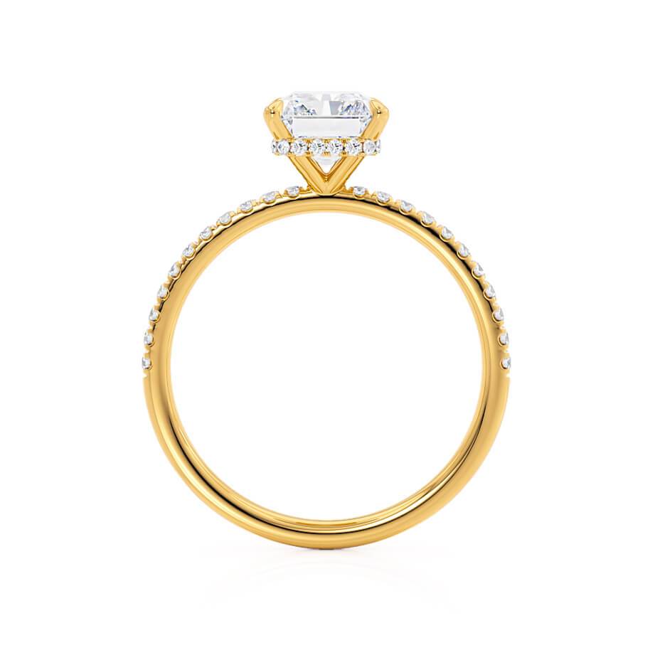 Radiant Pave Lab Grown Diamond Engagement Ring