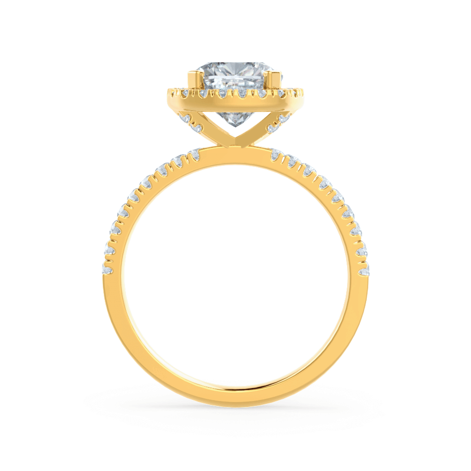 1.70 CT Cushion Shaped Moissanite Halo Style Engagement Ring 7