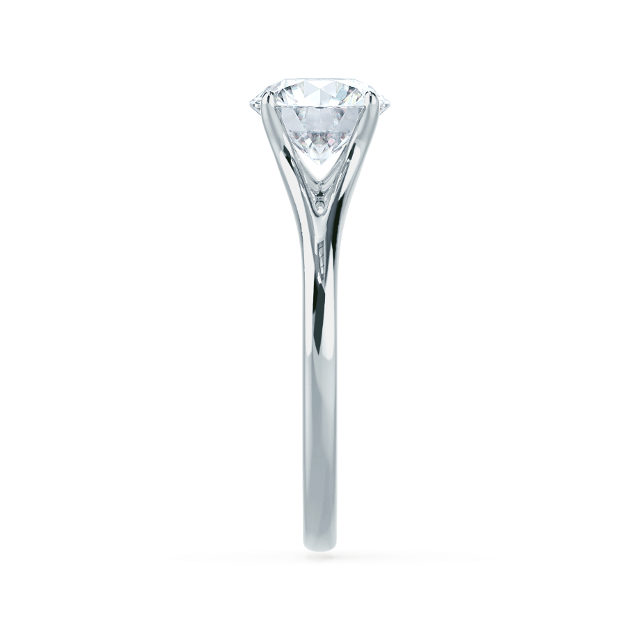 Round Solitaire Lab Grown Diamond Engagement Ring