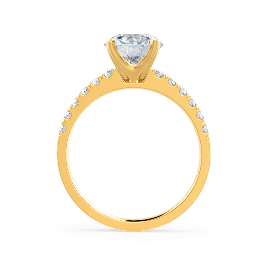 1.20 CT Round Shaped Moissanite Solitaire Style Engagement Ring 6