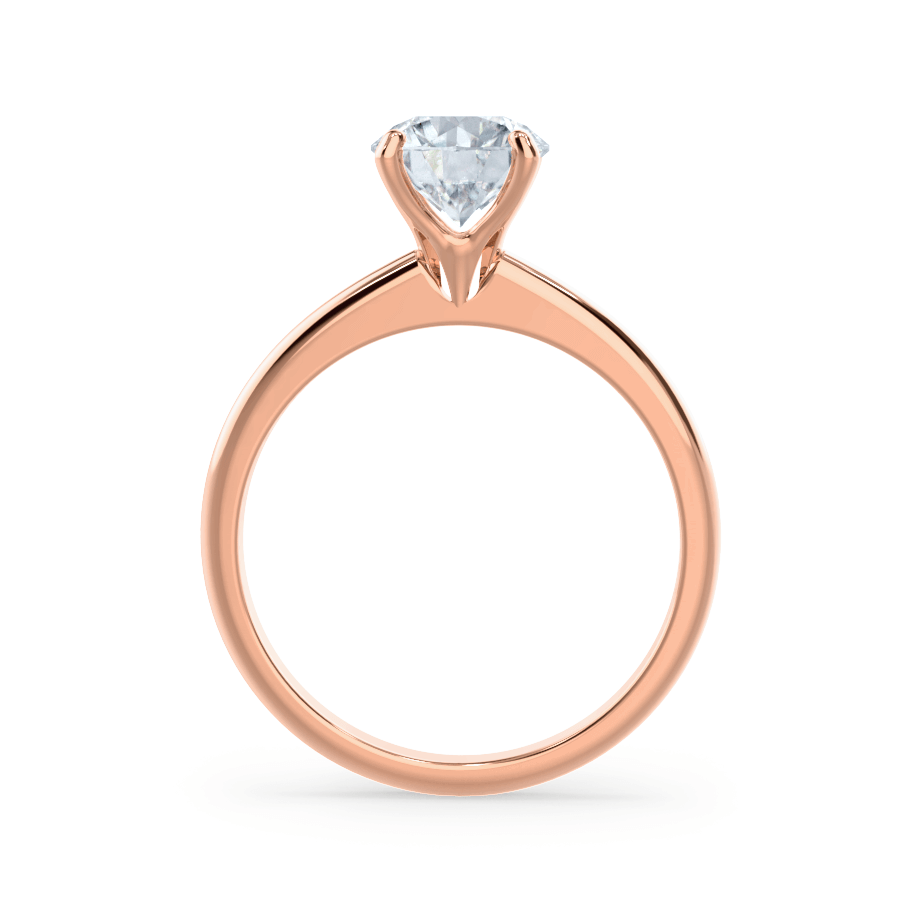 Round Solitaire Lab Grown Diamond Engagement Ring