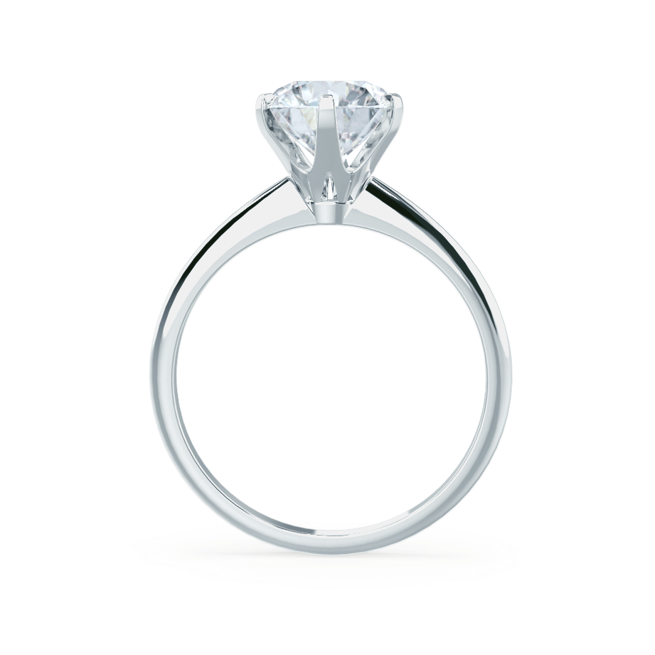 Round Solitaire Lab Grown Diamond Engagement Ring