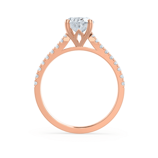 1.20 CT Round Shaped Moissanite Solitaire Style Engagement Ring 1