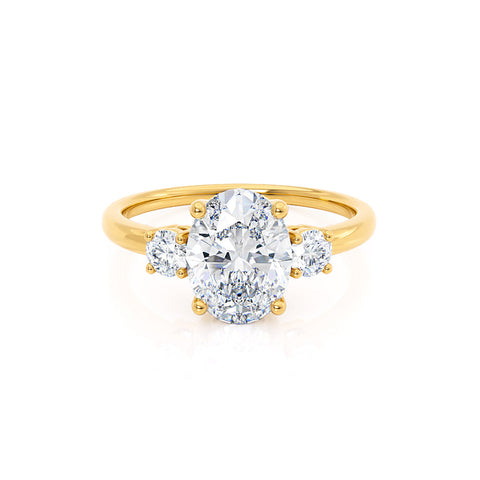 1.75 CT Oval Shaped Moissanite Three Stone Style Engagement Ring 1 1.75 CT Oval Shaped Moissanite Three Stone Style Engagement Ring 1