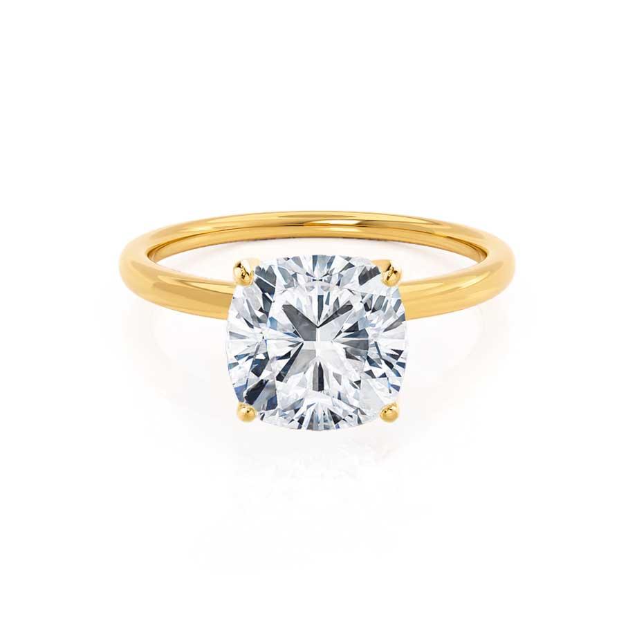 2.0 CT Cushion Shaped Moissanite Solitaire Engagement Ring 1 2.0 CT Cushion Shaped Moissanite Solitaire Engagement Ring 1