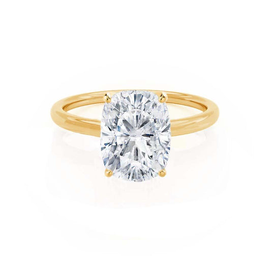 Elongated Cushion Solitaire Lab Grown Diamond Engagement Ring