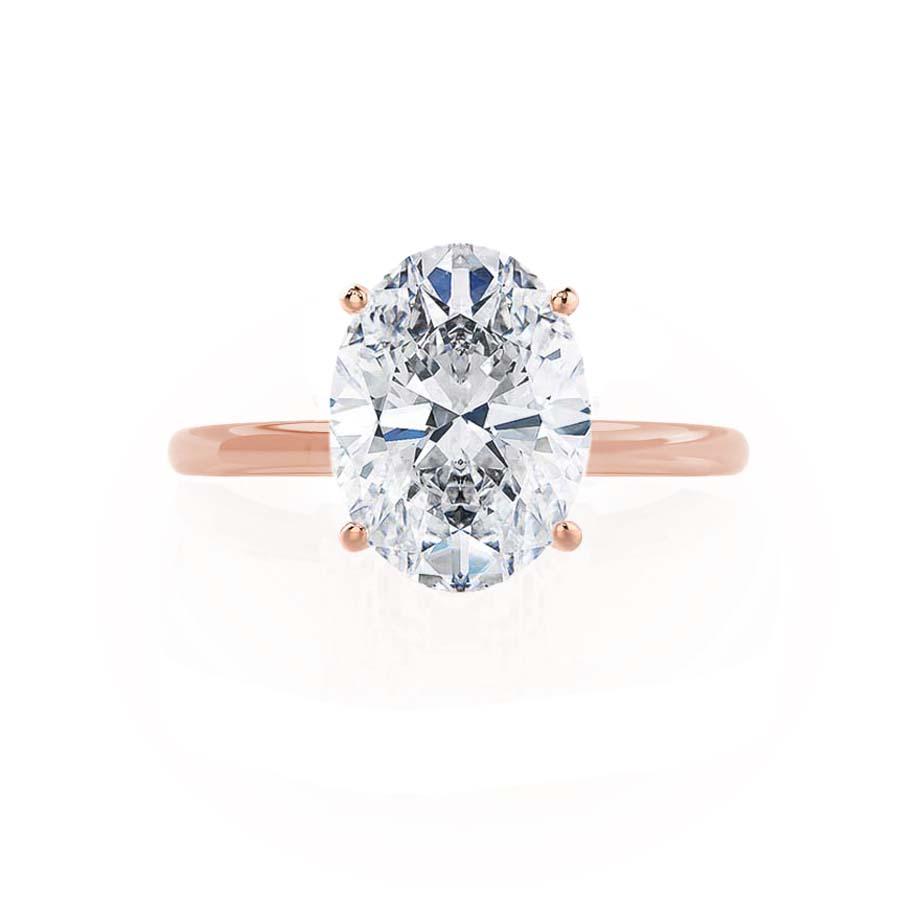 Oval Solitaire Lab Grown Diamond Engagement Ring