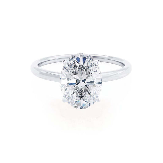 Oval Solitaire Lab Grown Diamond Engagement Ring