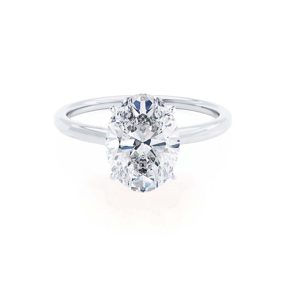 Oval Solitaire Lab Grown Diamond Engagement Ring