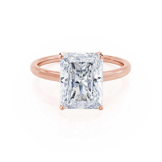 Radiant Solitaire Lab Grown Diamond Engagement Ring