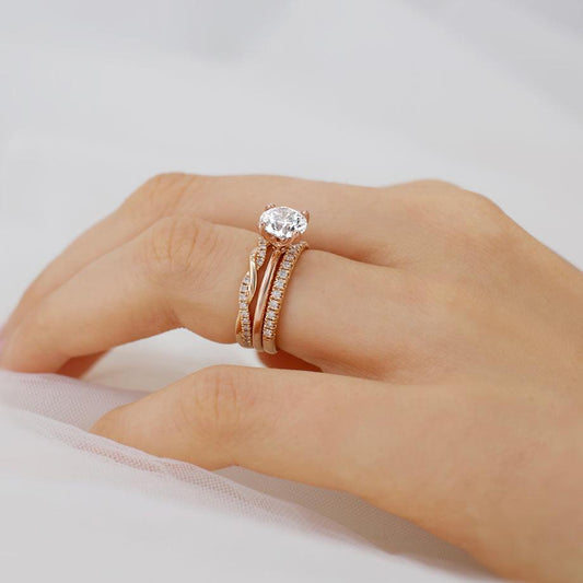 Round Solitaire Lab Grown Diamond Engagement Ring