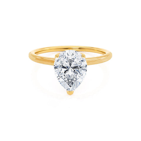 1.20 CT Pear Shaped Moissanite Solitaire Engagement Ring 1 1.20 CT Pear Shaped Moissanite Solitaire Engagement Ring 1